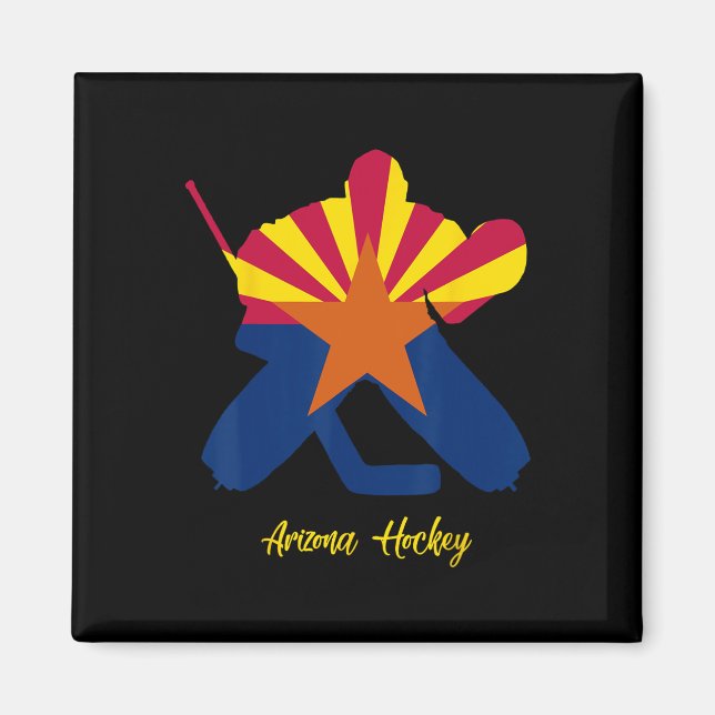 Aimant Gardien de hockey Arizona  (Devant)