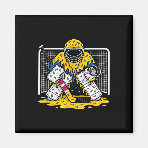 Aimant Gardien de hockey Crème glacée Drip Garçons Hockey