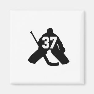 Aimant Gardien de hockey numéro trente-sept