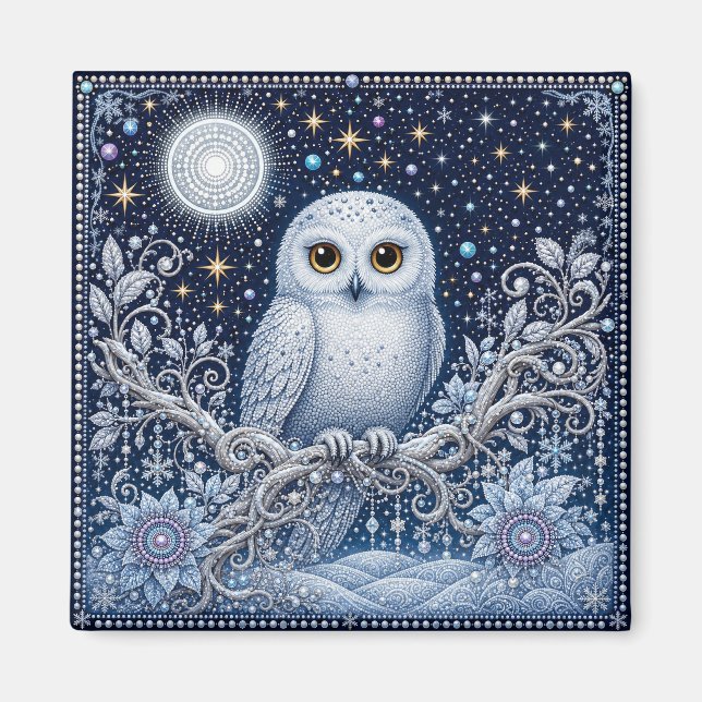 Aimant Gardienne de la nuit hivernale (Devant)