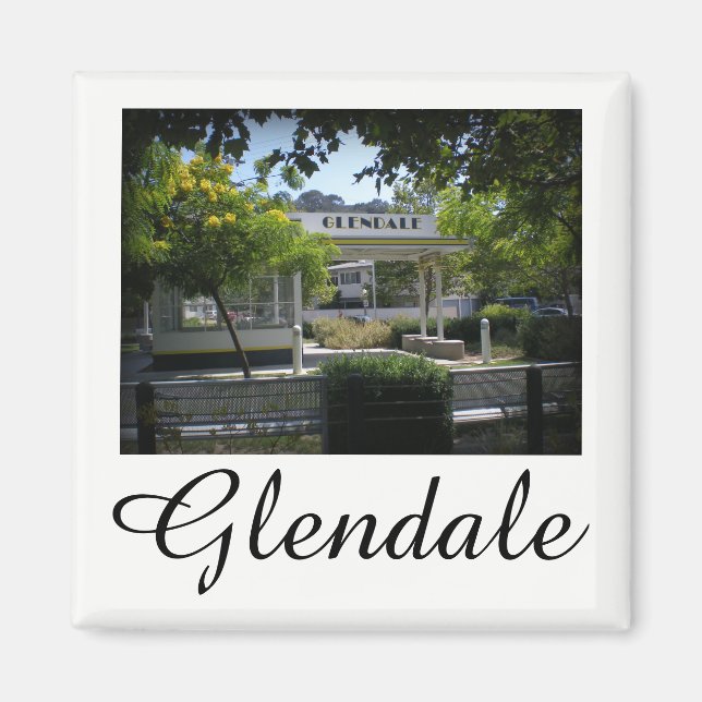 Aimant Gare Carré de Glendale, Californie, Adams (Devant)