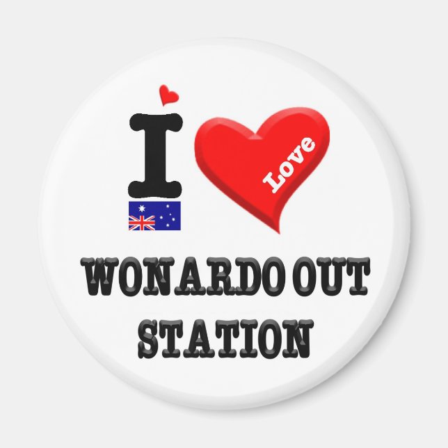 Aimant GARE DE WONARDO - I Love (Devant)