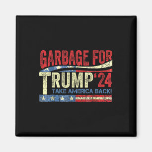 Aimant Garge Pour Trump 2024 Drôle Supporter Trump