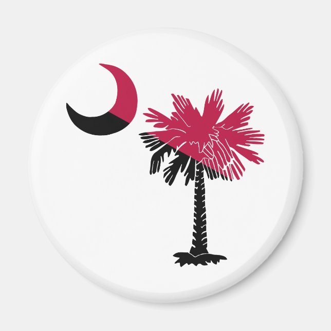 Aimant Garnet et Palmetto noir (Devant)