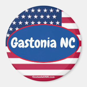 Aimant Gastonia NC Patriotique