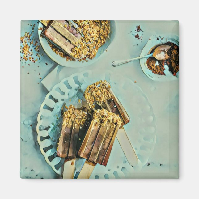 Aimant Gâteau à la crème glacée (Devant)