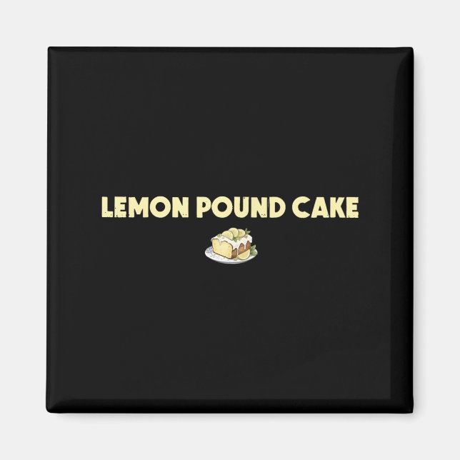 Aimant Gâteau au citron drôle (Devant)