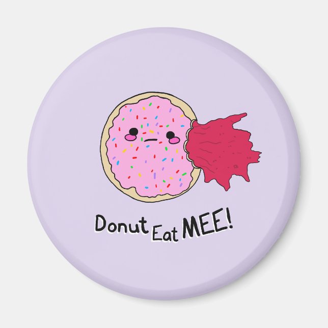 Aimant Gâteau Donut Kawaii Jam Mange Moi (Devant)