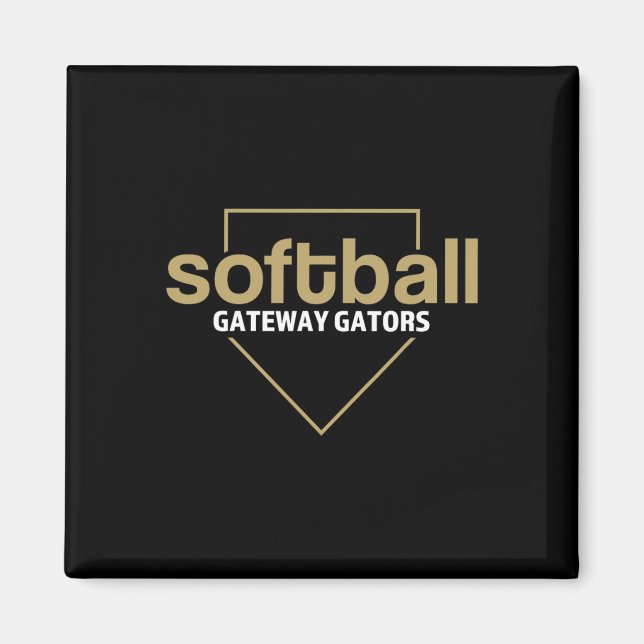 Aimant Gateway Gators Softll Plaque de base  (Devant)