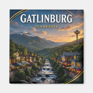 Aimant Gatlinburg Grandes Montagnes Smoky