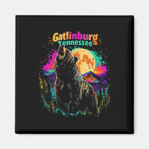 Aimant Gatlinburg Tennessee Montagnes Ours Randonnée Colo