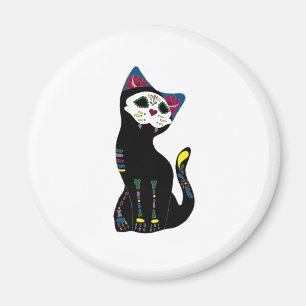 Aimant 'Gato Muerto' Dia De Los Muertos Chat