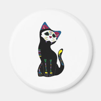 Aimant 'Gato Muerto' Dia De Los Muertos Chat
