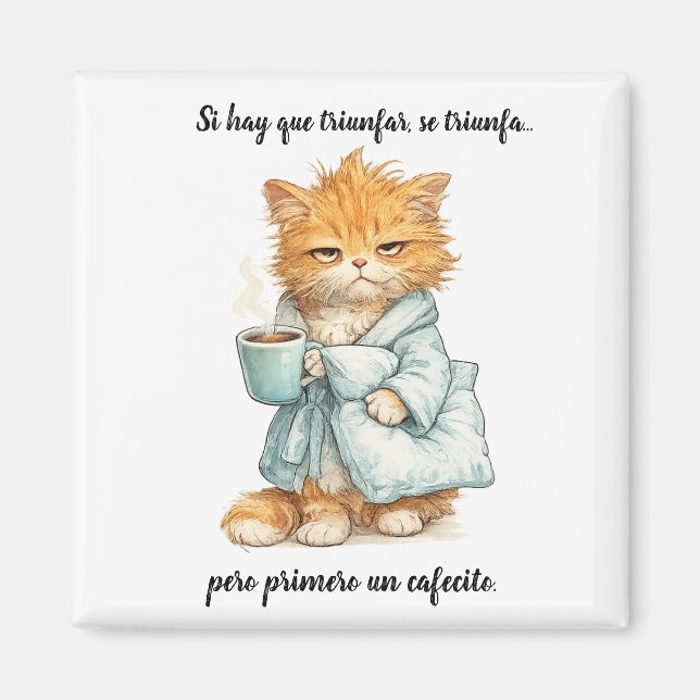 Aimant gato triunfador (Devant)