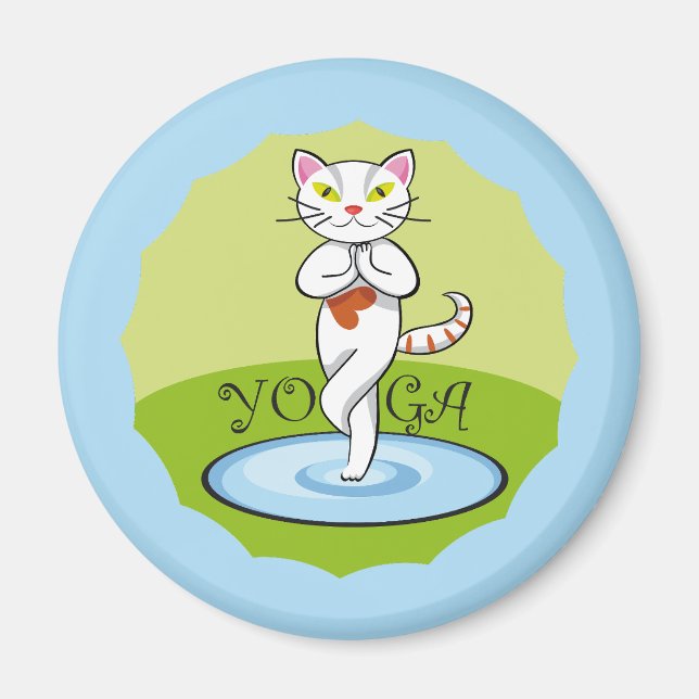 Aimant Gato Yoga (Devant)