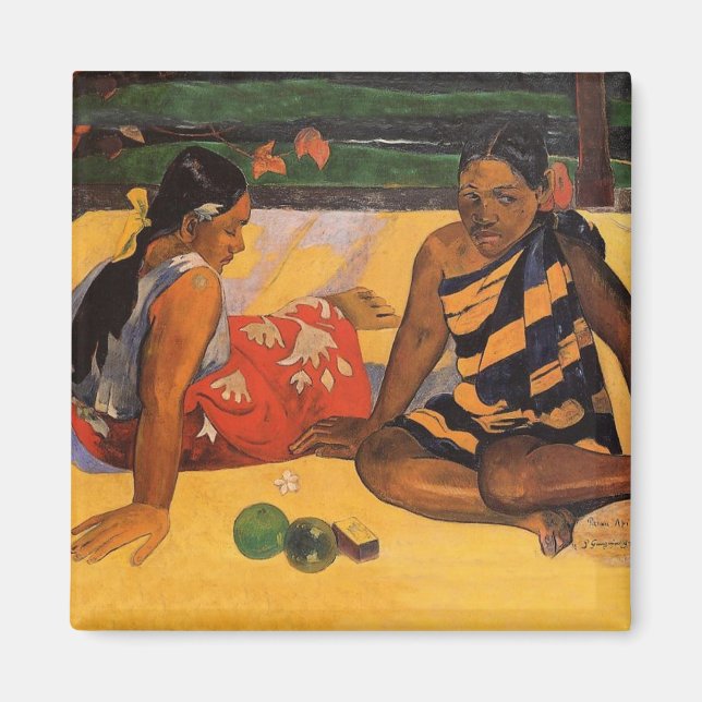 Aimant Gauguin French Polynesia Tahiti Women Painting (Devant)