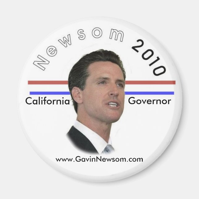 Aimant Gavin Newsom 2010 (Devant)