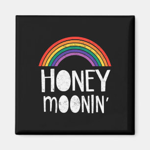 Aimant Gay Lesbian Juste Marié Marié Mariage Party Tee Lg