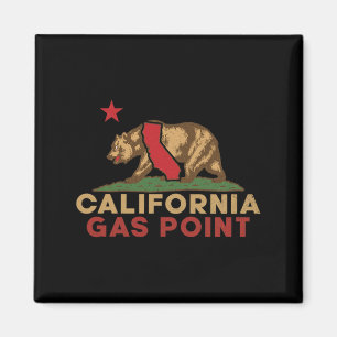 Aimant Gaz en Californie Vintage Bear Rétro Fierté de l'É