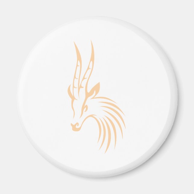 Aimant Gazelle de Thomson dans le style de dessin souhait (Devant)