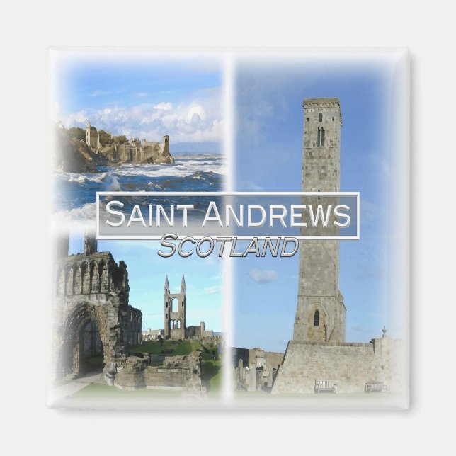 Aimant GB0147 Europe, Ecosse, Saint Andrews, Frigo (Devant)