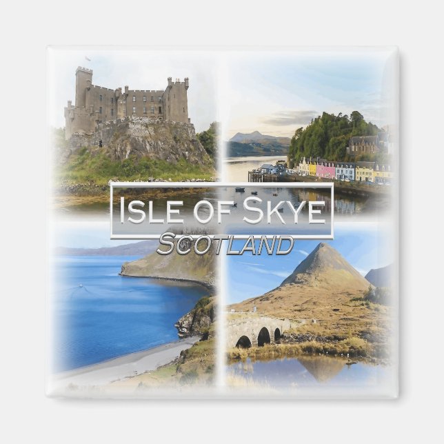 Aimant GB0149 Europe, Ecosse, L'île de Skye, Réfrigérateu (Devant)