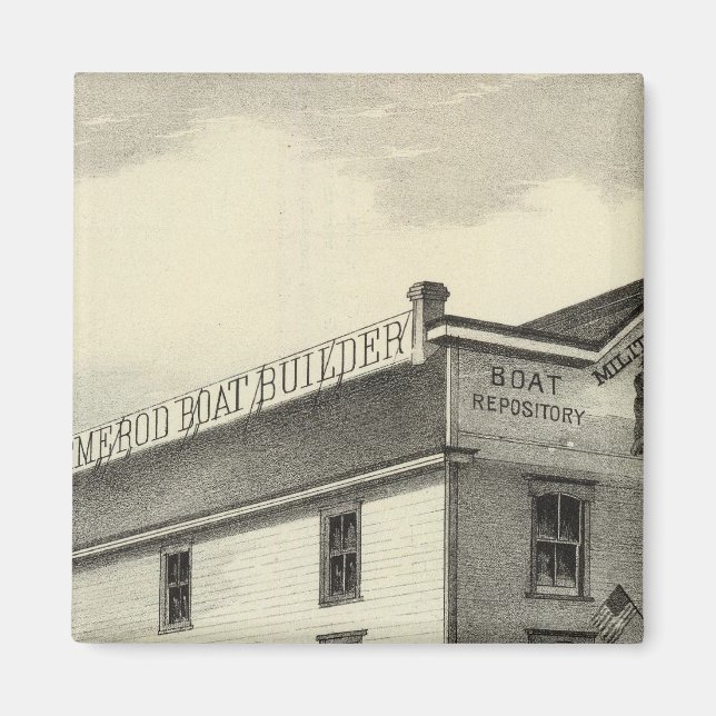 Aimant GC Ormerod, Boat Builder, Asbury Park, NJ (Devant)