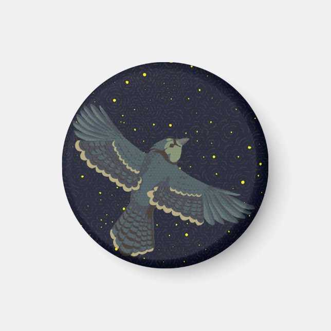 Aimant Geai bleu stellaire (Devant)