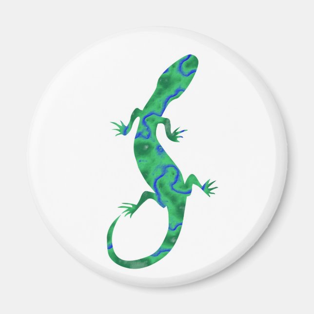 Aimant Gecko Vert (Devant)