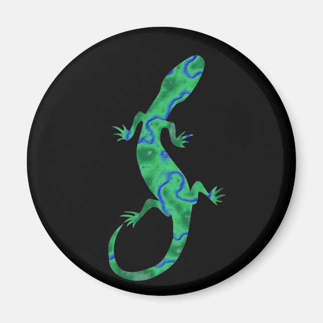 Aimant Gecko vert (Devant)