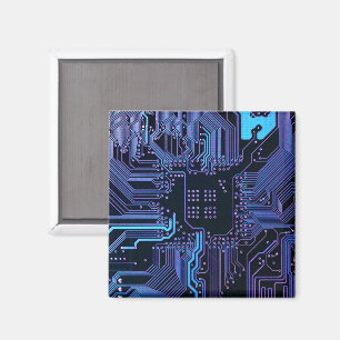 Aimant Geek Sortie carte de circuit électronique Nerd PCB