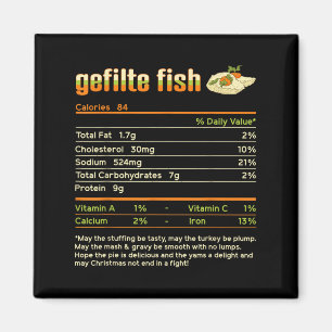Aimant Gefilte Fish Nutrition Fiches familiales Correspon