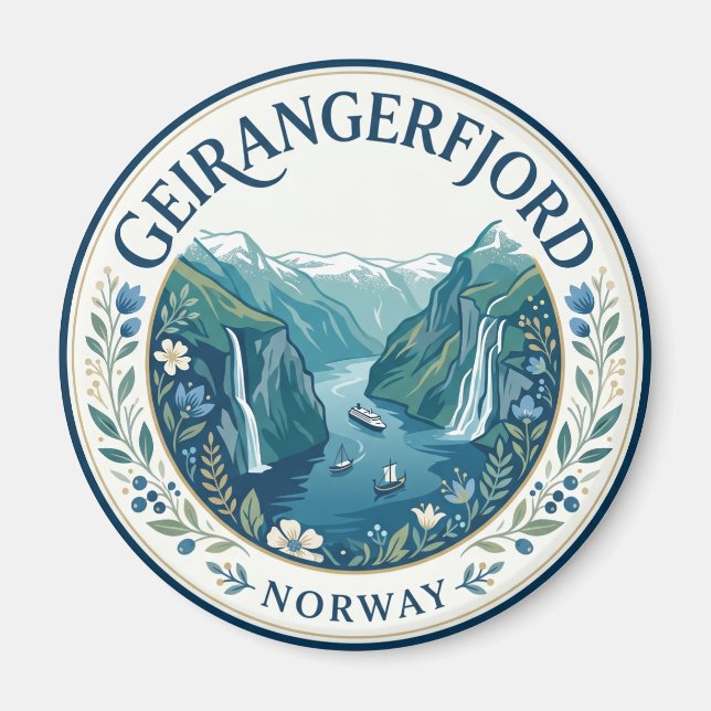 Aimant Geirangerfjord Norvège (Devant)