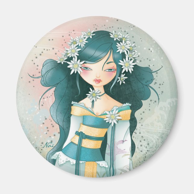 Aimant Geisha Edelweïss (Devant)