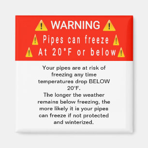 Aimant Gel des tuyaux à l'aimant d'avertissement de tempé