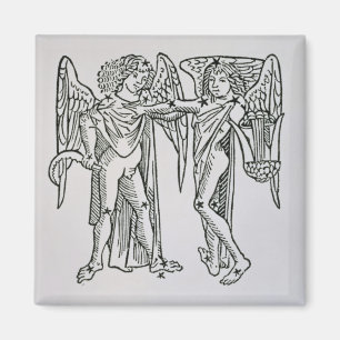 Aimant Gémeaux (les jumeaux) une illustration du 'Poeti