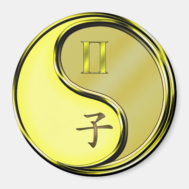 Aimant Gémeaux & Rat de Métal (Devant)