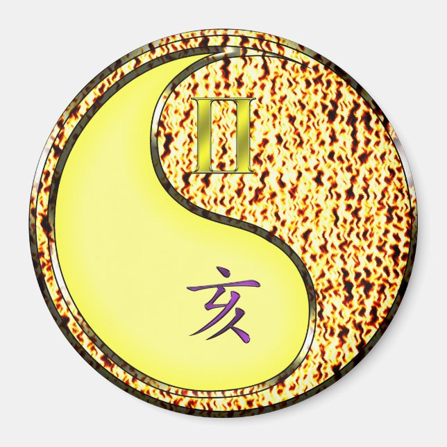 Aimant Gémeaux & Sanglier de Feu (Devant)