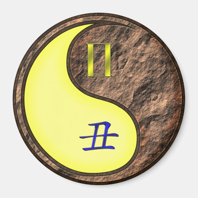 Aimant Gemini & Earth Ox (Devant)