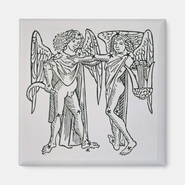 Aimant Gemini (les jumeaux) une illustration de "Poeti" (Devant)