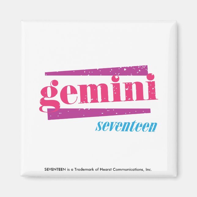 Aimant Gemini rose (Devant)