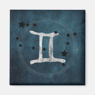 Aimant Gemini the Twins zodiac sign constellation stars