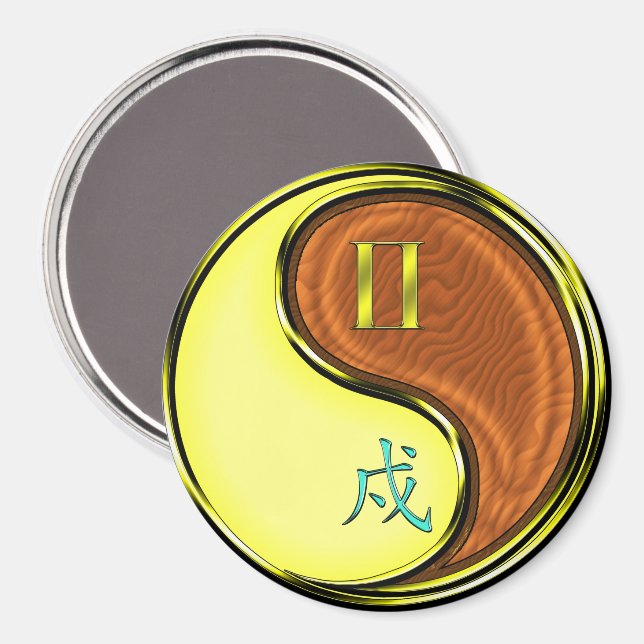 Aimant Gemini & Wood Dog (Recto/Verso)