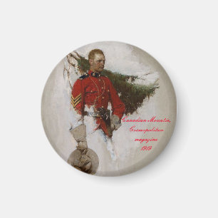 Aimant "Gendarme canadien, magazine Cosmopolitan-1919"