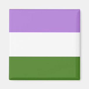 Aimant Genderqueer Pride Flag