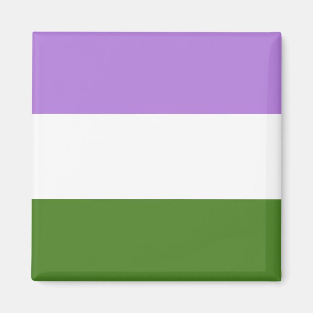 Aimant Genderqueer Pride Flag  (Devant)