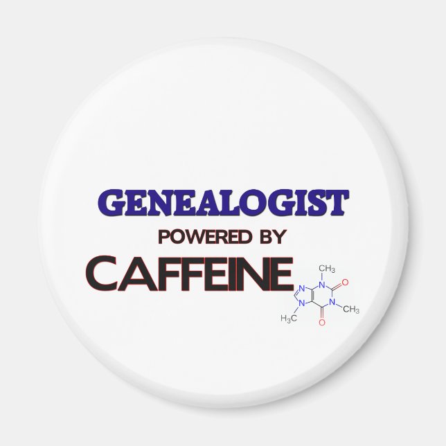 Aimant Généalogiste alimenté par la caféine (Devant)
