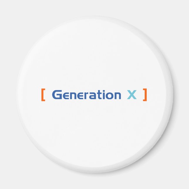 Aimant Génération X (Devant)