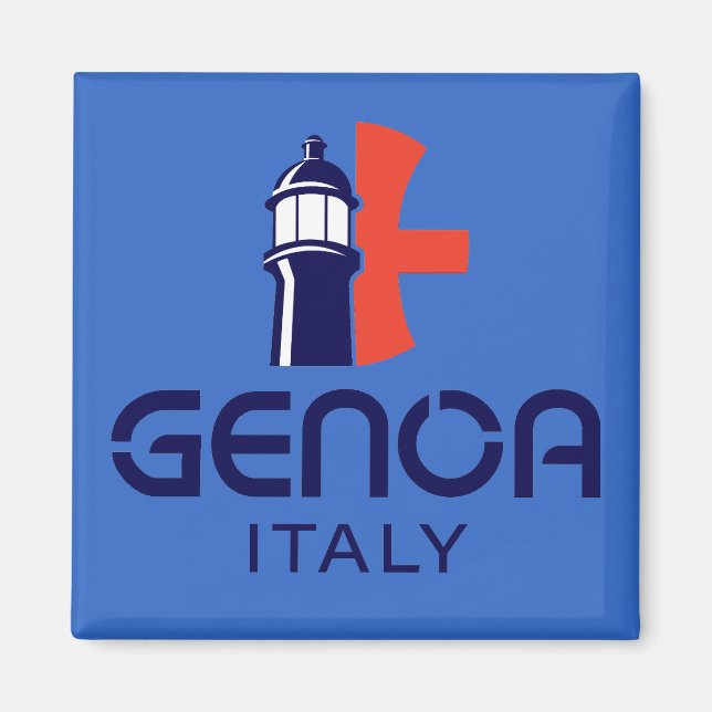 Aimant Gênes Italie Europe (Devant)
