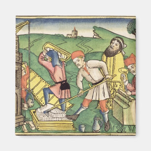 Aimant Genèse 11 1-9 construisant la tour de Babel, de t